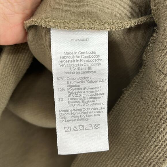 Madewell Button Back Mock Neck Top Small Sweatshirt Textured Distant Surplus - Picture 8 of 10